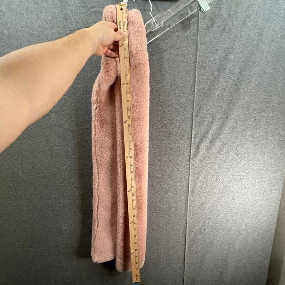 a new day Faux Fur Pink Stole Soft Scarf Women's Scarves - Picture 4 of 5
